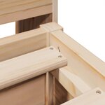 vidaXL Cadre de lit sans matelas 150x200 cm bois de pin massif