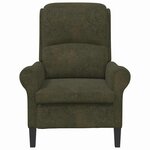 vidaXL fauteuil Vert armée 76 x 94 x 102 cm Cuir synthétique