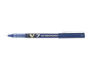 Stylo roller Hi-Tecpoint V7 Encre liquide Pte moyenne Bleu PILOT