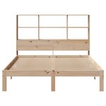 vidaXL Lit bibliothèque sans matelas 135x190 cm bois de pin massif