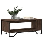 vidaXL Table basse chêne marron 100x51x40 cm bois d'ingénierie