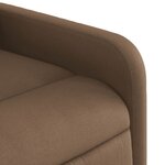 vidaXL Fauteuil de massage inclinable Marron Tissu