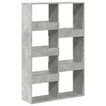 vidaXL Cloison de séparation gris béton 100x33x155 5cm bois ingénierie