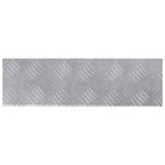 vidaXL Plaques à damier 10 Pièces Argent 60 x 18 cm Aluminium