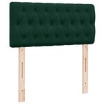 vidaXL Cadre de lit ottoman avec matelas vert foncé 80x200 cm velours