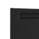 vidaXL Tête de lit LED Noir 144 cm Cuir synthétique