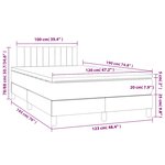 vidaXL Sommier à lattes de lit avec matelas vert foncé 120x190 cm