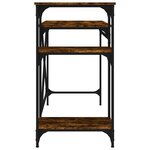 vidaXL Bureau avec étagères chêne 105x50x90 cmbois d'ingénierie et fer