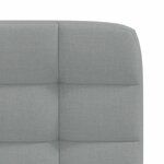 vidaXL Chaises à manger lot de 4 gris clair tissu