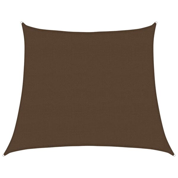 vidaXL Voile d'ombrage 160 g/m² trapèze marron 4/5x4 m PEHD