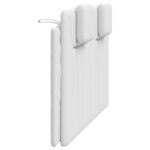 vidaXL Coussin de tête de lit Viana blanc 152 cm similicuir