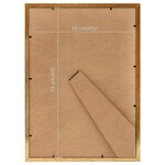 vidaXL Collage de cadres photo 5 Pièces de table Doré 15x21 cm MDF