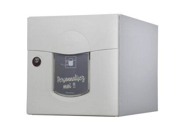 Boîte aux lettres Soléa  1 porte  Ton pierre aspect sablé RAL 1013MS