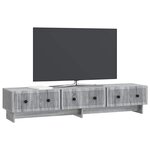 vidaXL Meuble TV 147 x 34 5 x 30 cm Sonoma gris Bois d'ingénierie