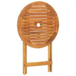 vidaXL Ensemble de bistro 3 Pièces taupe tissu et bois massif