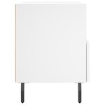 vidaXL Tables de chevet 2 Pièces blanc 40x35x47 5 cm bois d’ingénierie
