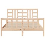 vidaXL Cadre de lit sans matelas 160x200 cm bois massif de pin