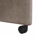 vidaXL Chaises de salle à manger 2 Pièces Gris 57 x 67 x 95 cm Faux cuir