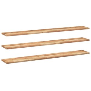 vidaXL Étagères flottantes 3 Pièces 160x20x2 cm acacia massif à l'huile