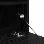 vidaXL Meuble TV mural Chêne noir 100 x 30 x 40 cm Bois d'ingénierie