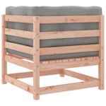 vidaXL Salon de jardin 7 Pièces et coussins bois massif sapin de douglas