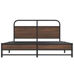 vidaXL Cadre de lit sans matelas 150x200 cm chêne marron