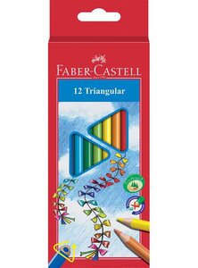 Etui de 12 Crayons de Couleur Triangulaires Assorti FABER-CASTELL