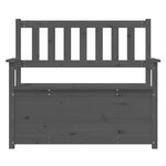 vidaXL Banc Gris 112 5x51 5x96 5 cm Bois de pin massif