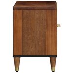 vidaXL Meuble TV Marron miel Bois de manguier massif  Bois d'ingénierie