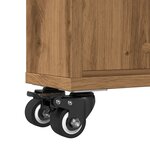 vidaXL Chariot de rangement étroit chêne artisanal bois d'ingénierie