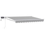 vidaXL Store rétractable manuel avec LEDs 3 5 x 2 m