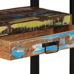 vidaXL Table console 120 x 33 x 75 cm bois de récupération massif