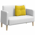 vidaXL Coussin de Dos Jaune 60 x 24 x 50 cm Velours