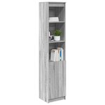 VidaXL Buffet sonoma gris 37 5x35x180 cm bois d'ingénierie