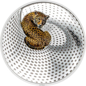 Monnaie LEOPARD Camouflage of Nature 3 Oz Argent 20$ Palau 2024