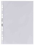Paquet de 100 Pochettes perforées Premium A4 PP 0 12 mm transparentes ELBA