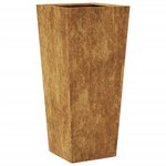 vidaXL Jardinière 35x35x75 cm acier résistant aux intempéries