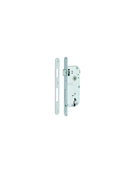 THIRARD - Boitier de serrure encastrable à cylindre pour porte d'entrée  axe 50mm  entraxe 90mm  bouts ronds  bronze - THIRARD