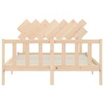 vidaXL Cadre de lit sans matelas 140x190 cm bois de pin massif