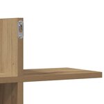 vidaXL Étagère murale chêne artisanal 124 5x18x60 5 cm bois ingénierie