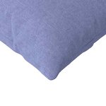 vidaXL Coussins de canapé 2 Pièces Bleu 120 x 40 cm tissu