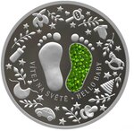 Pièce de monnaie en Argent 2 Dollars g 31.1 (1 oz) Millésime 2025 Crystal Series HELLO BABY