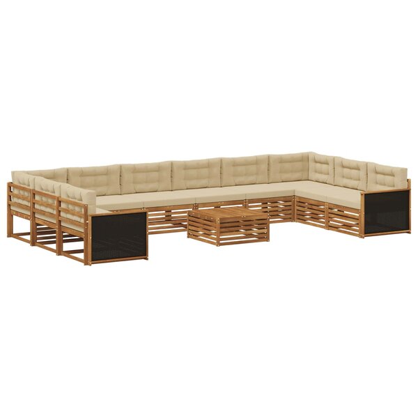 vidaXL Ensembles de canapés 11 pc Bois d'Acacia Massif
