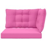 vidaXL Coussin de canapé d'extérieur 3 Pièces Rose Polyester