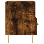 vidaXL Table de chevet chêne fumé 40x35x47 5 cm bois d’ingénierie