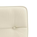 vidaXL Chaise de salle à manger Crème Similicuir