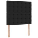 vidaXL Lit ottoman avec matelas noir 80x200 cm similicuir