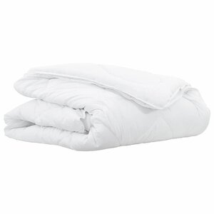 vidaXL Duvet 2-en-1 Blanc 140 x 220 cm Polyester