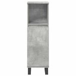 vidaXL Ensemble de meubles de salle de bain 3 Pièces gris béton