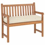 vidaXL Coussin pour banc de palette Crème 120 x 40 x 8 cm Tissu Oxford